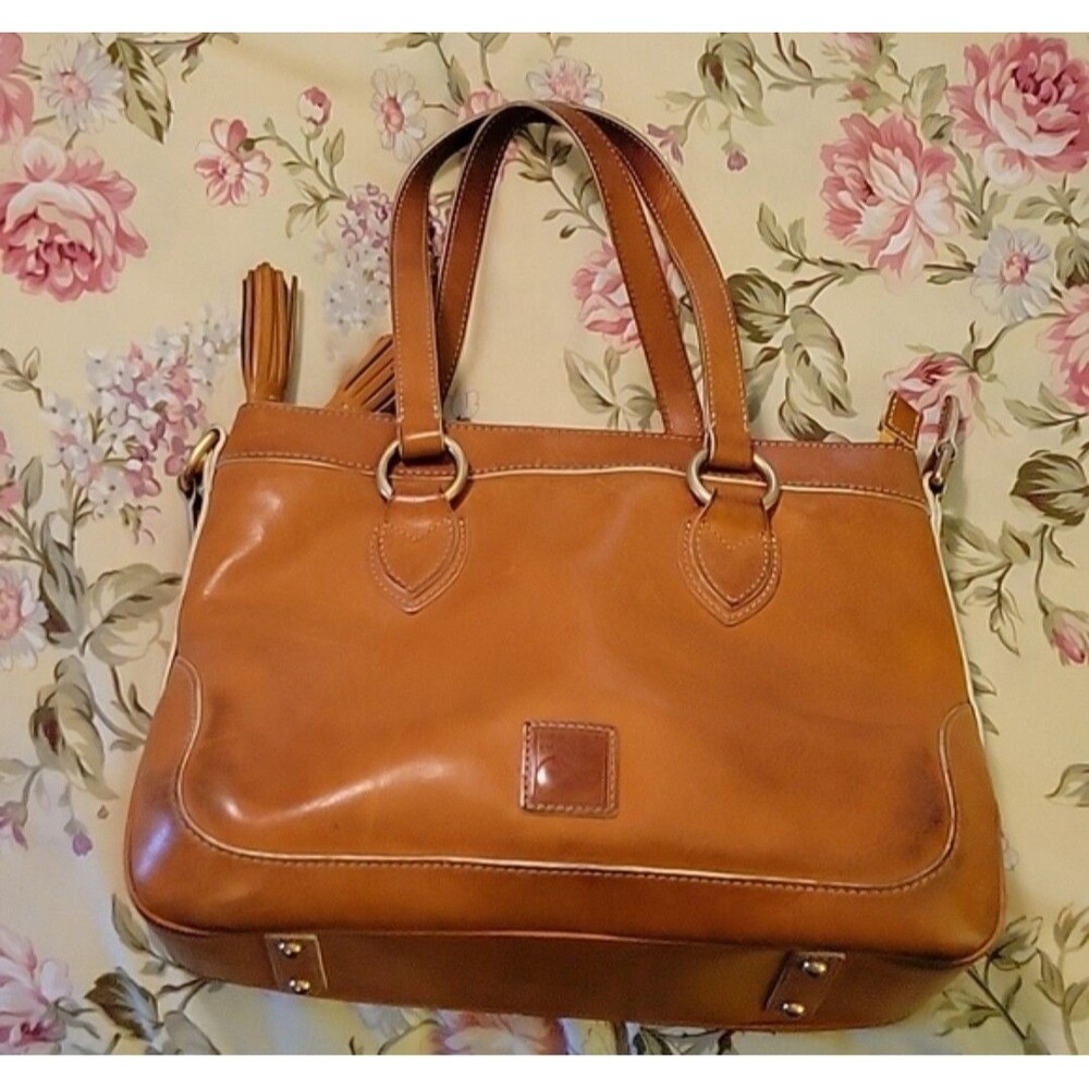 Dooney & Bourke Florentine Leather Short Handle Shopper Natural bag A613857 Lg